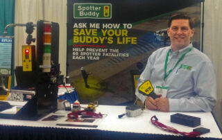 Paul Battista shows Spotter Buddy product