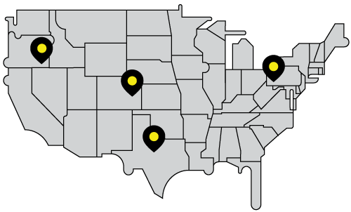 Locations Map Map of the United States